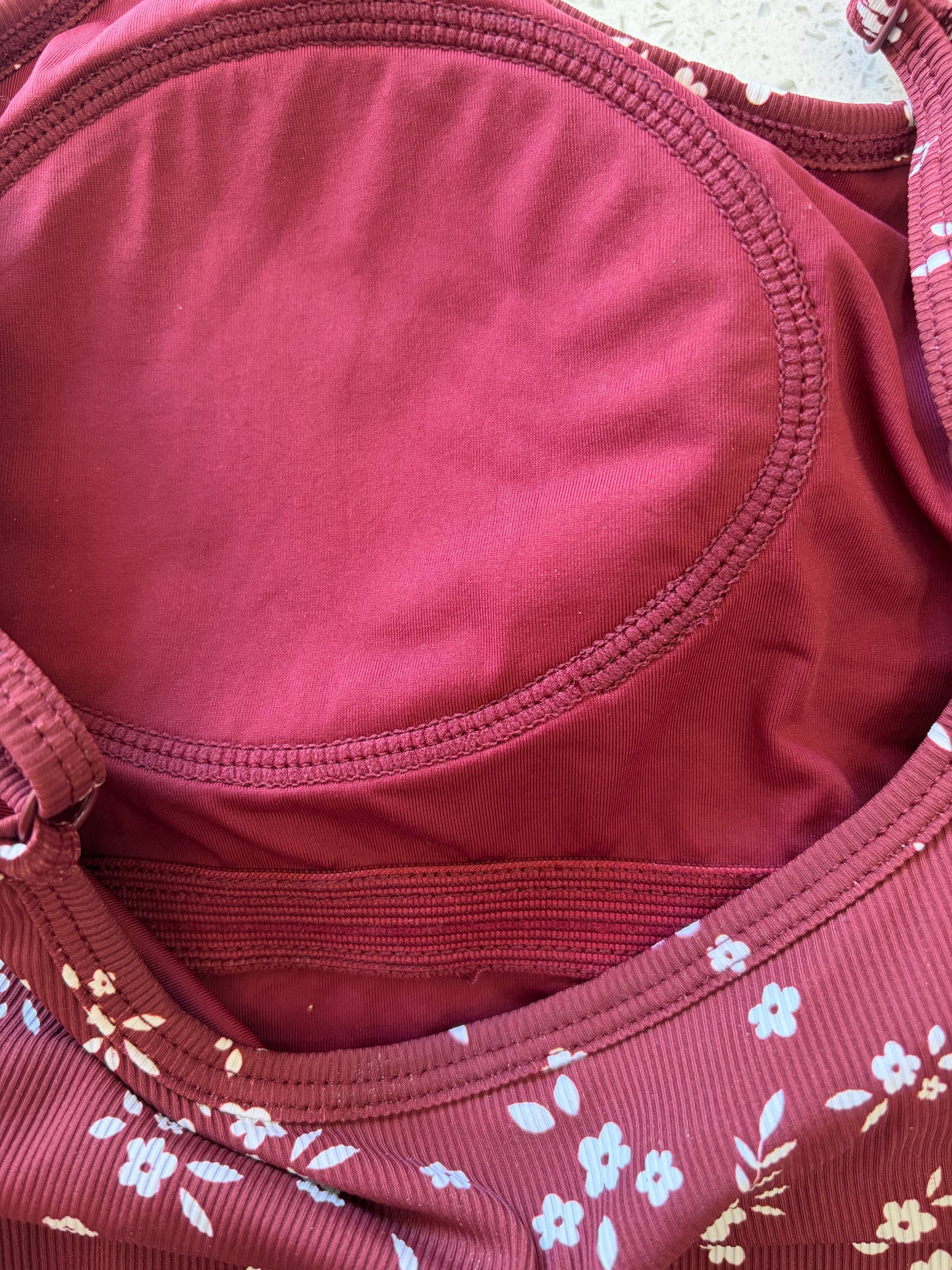 Cranberry Patch Swim Romper