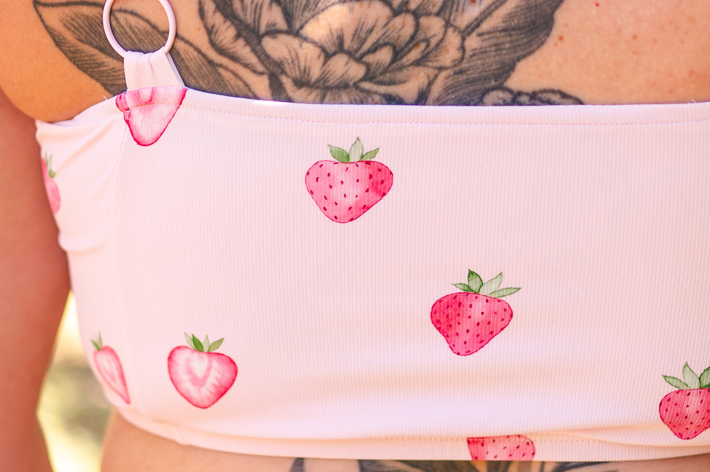 Modest swimwear top with full coverage, supportive top - details