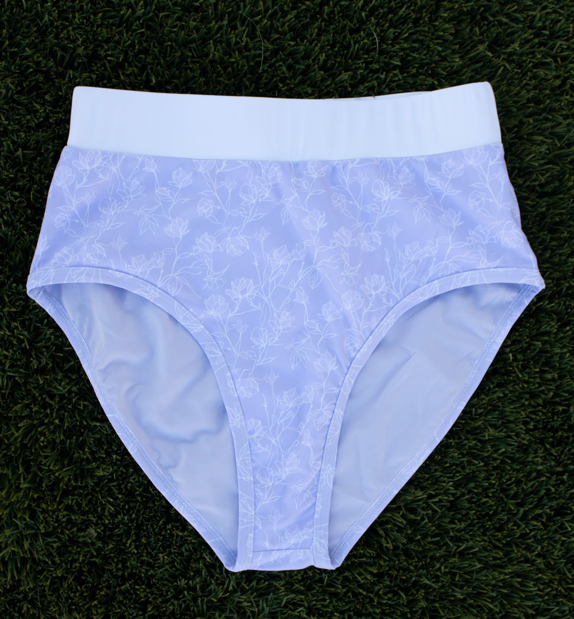 Modest swimwear bottom with full coverage - front view