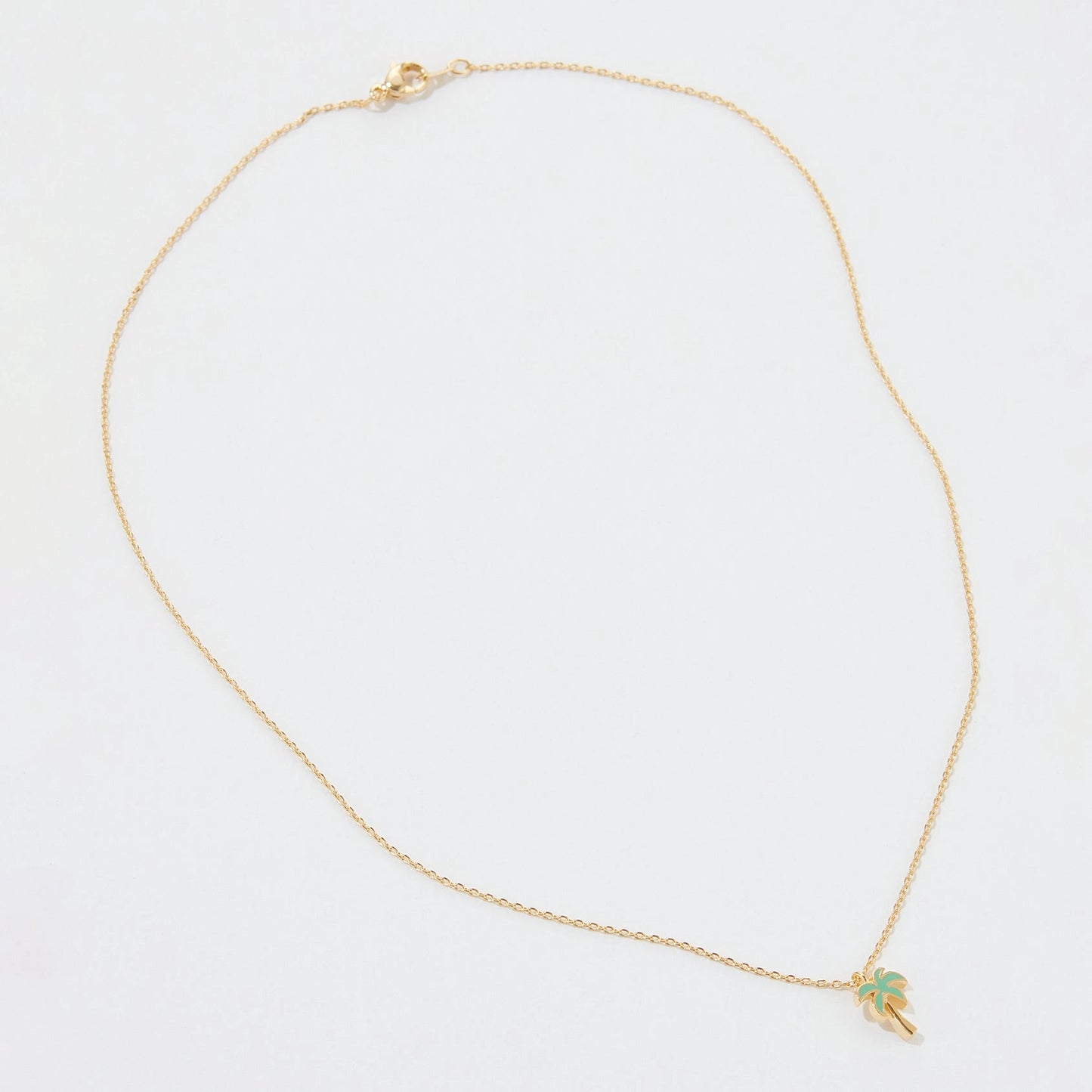 Gold Plated Palm Tree Pendant