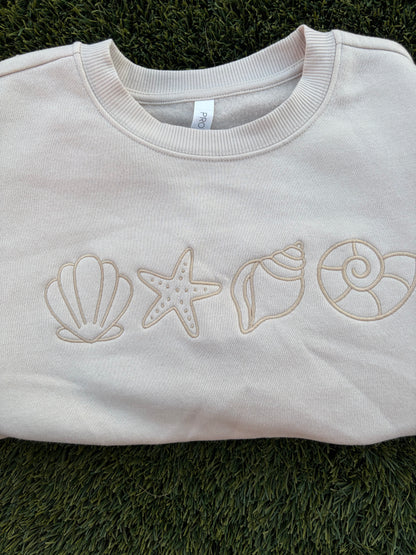 Seashell Cropped Sweatshirt