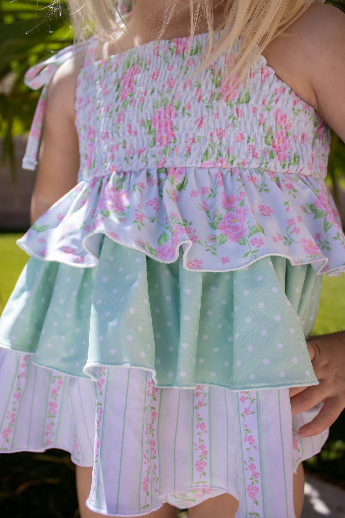 PREORDER LATE OCT-Girls Garden Party Tankini
