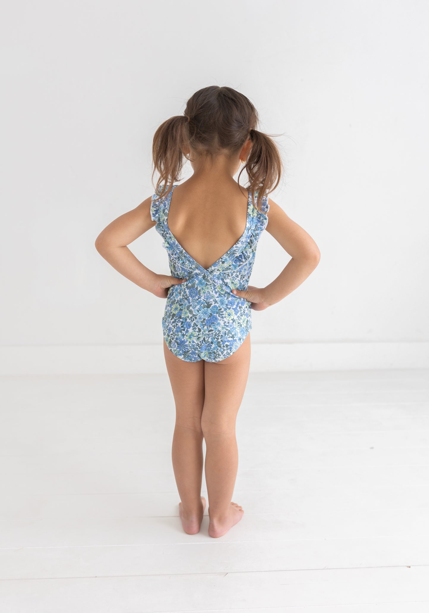 Oaklee Mini Suit in Blue Floral