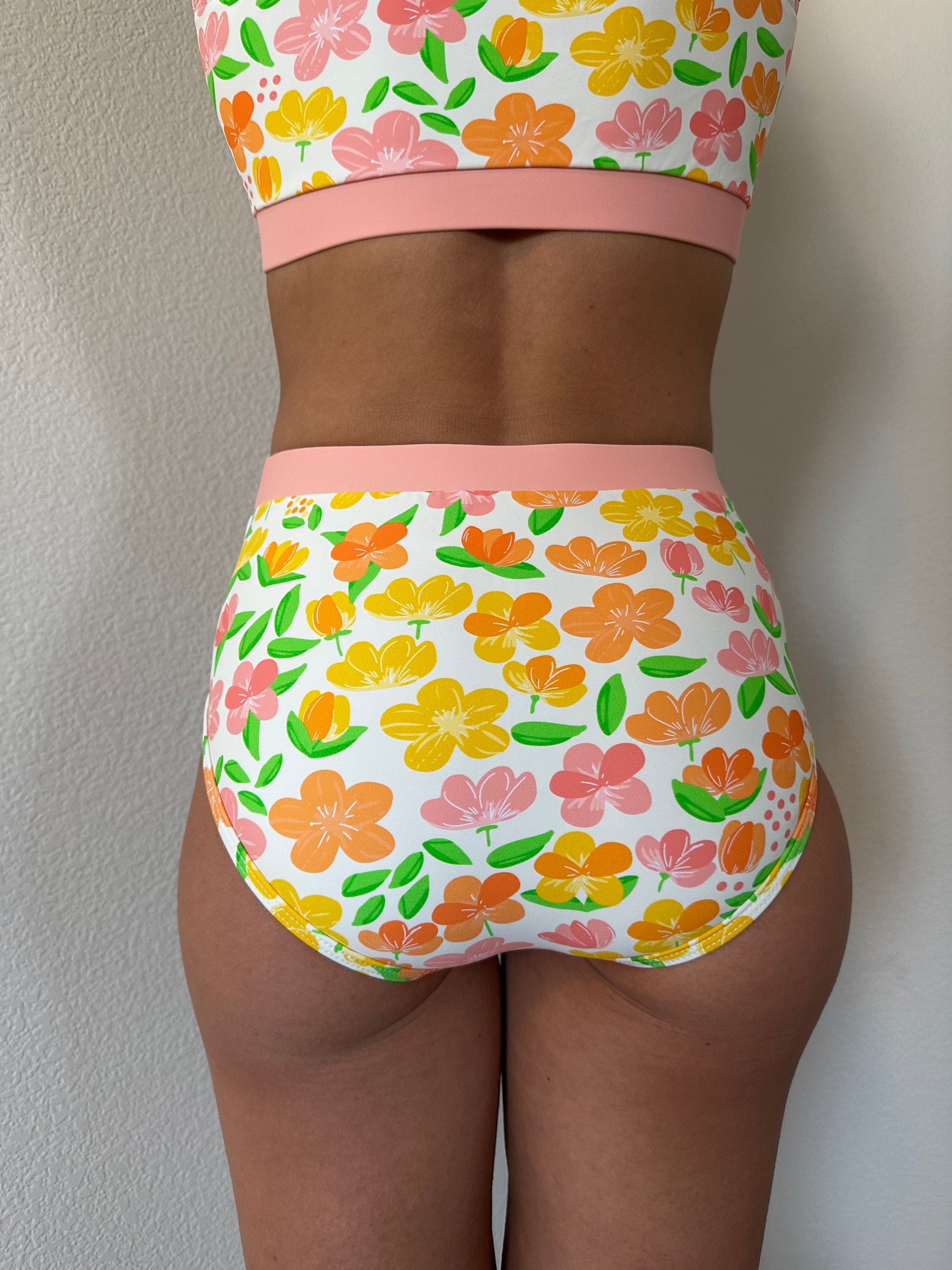 Modest swimwear bottom with full coverage - back view