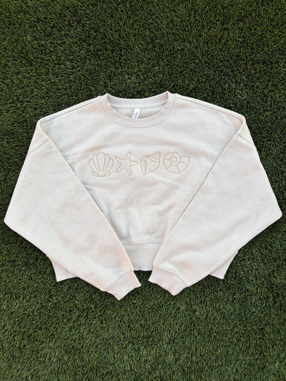 Seashell Cropped Sweatshirt