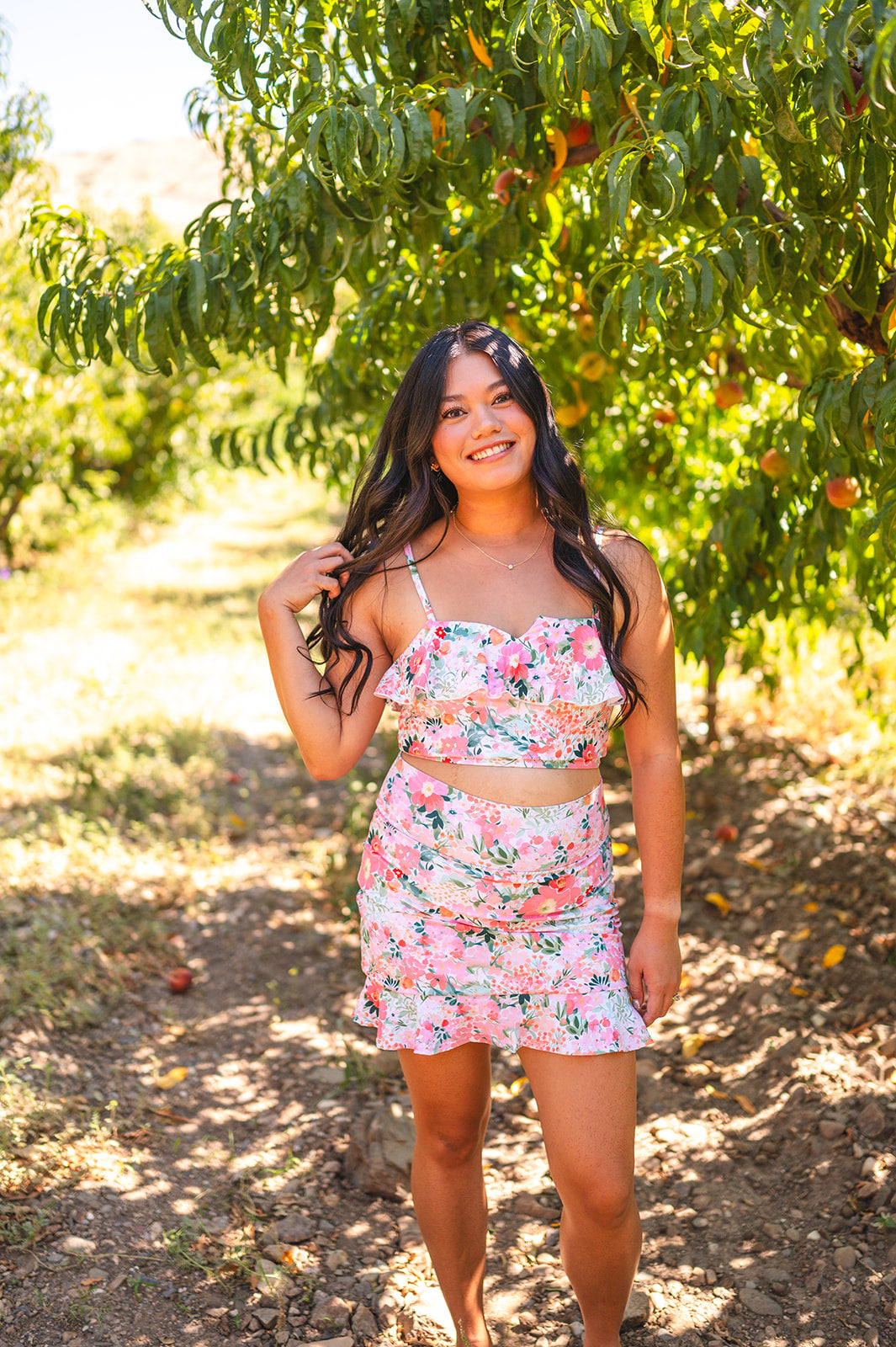 modest floral swimskirt